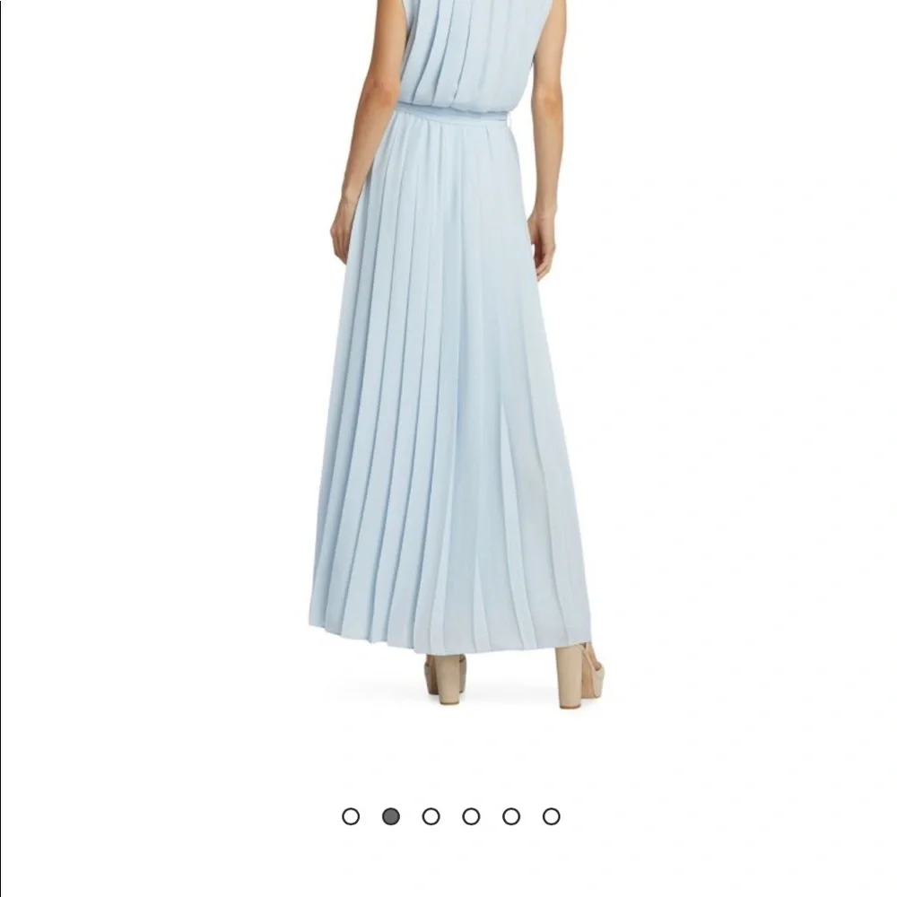 RAMY BROOK 
Coraline Pleated Maxi Shirtdress NEW nwt retails $745
 Medium blue - Picture 4 of 8